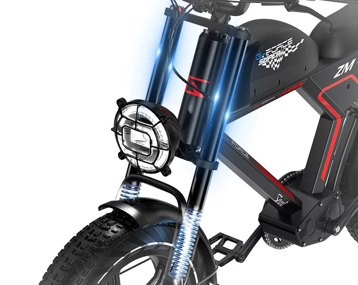 G-Force ZM Electric Bike Adjustable Suspension