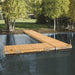 PlayStar Floating Wood Dock Kit 4x10 Ft for Ponds Lakes River - Pre-Built & Build it Yourself - KT 10056 & PS 20056 PlayStar