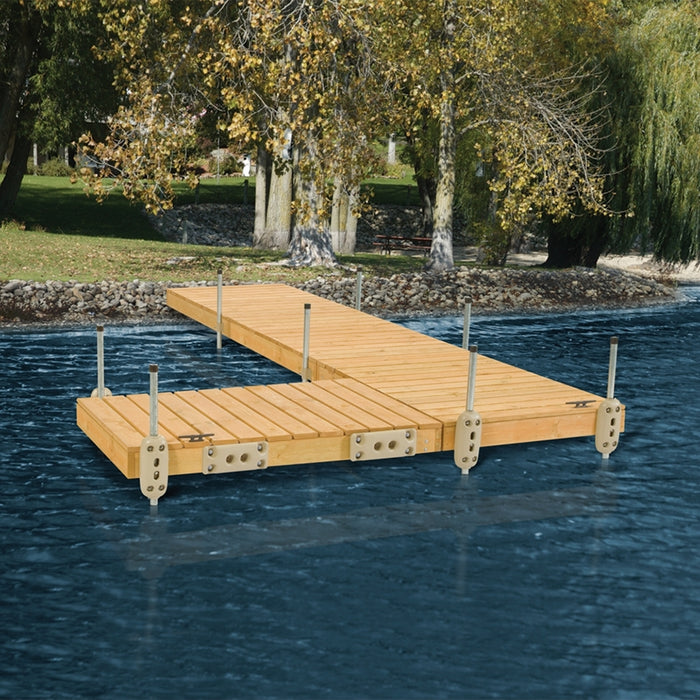 PlayStar Standard Stationary Dock Kit 4x6 Ft for Ponds Lakes River - Pre-Built & Build it Yourself - KT 14054 & PS 24054 PlayStar