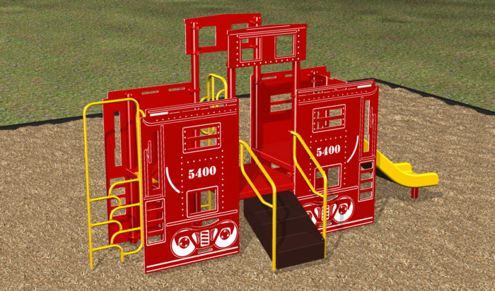 Commercial Playground #1002 Kidvision Caboose by KidStuff PlaySystems KidStuff PlaySystems