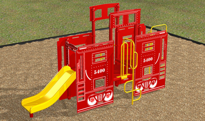 Commercial Playground #1002 Kidvision Caboose by KidStuff PlaySystems KidStuff PlaySystems