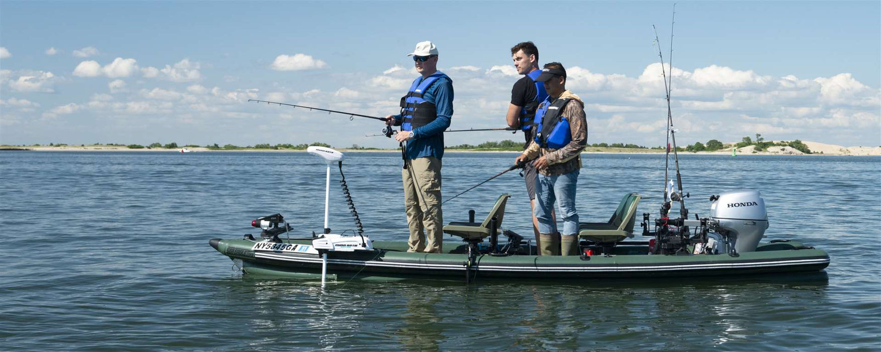 FishSkiff™ 16 Inflatable Fishing Boat 2 Person Swivel Seat Canopy Package by SeaEagle FSK16K_SWC SeaEagle