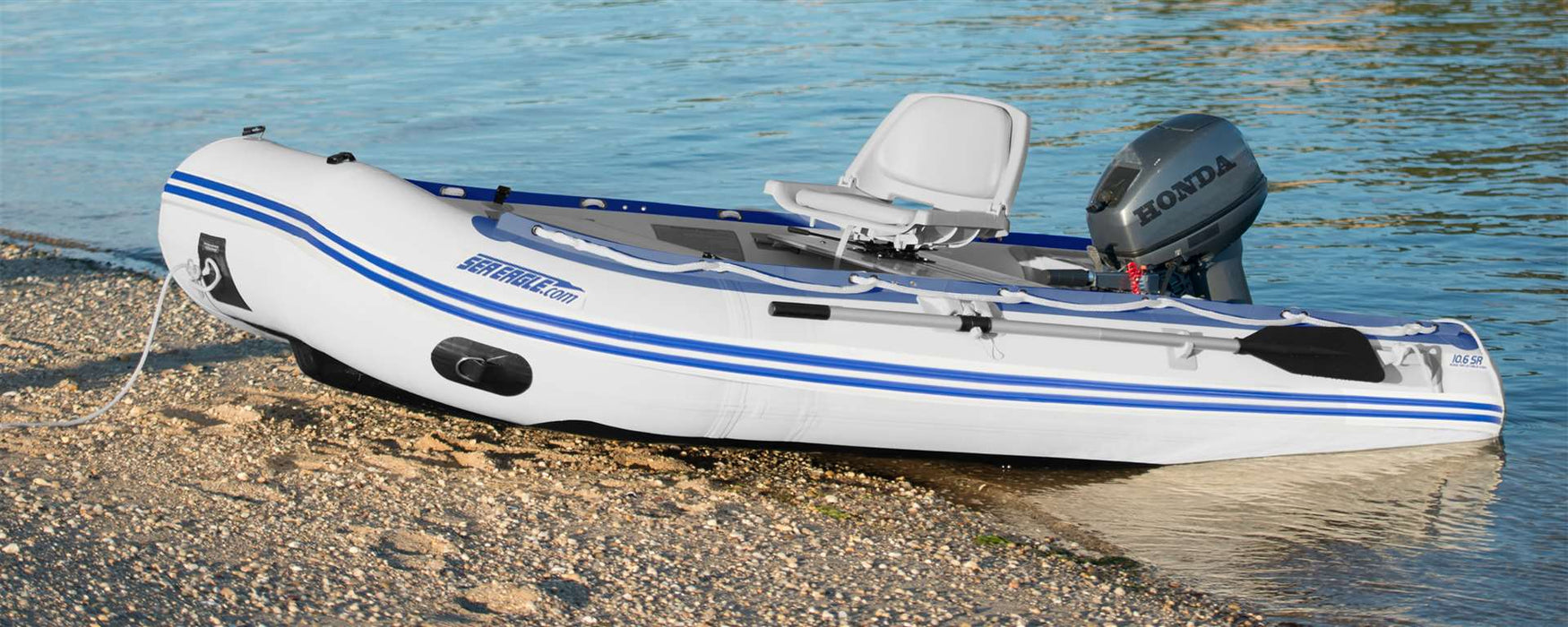 10'6" Sport Runabout Inflatable Boat (Sport Runabouts Series) Drop Stitch Swivel Seat Package by SeaEagle 106SRDK_SW SeaEagle