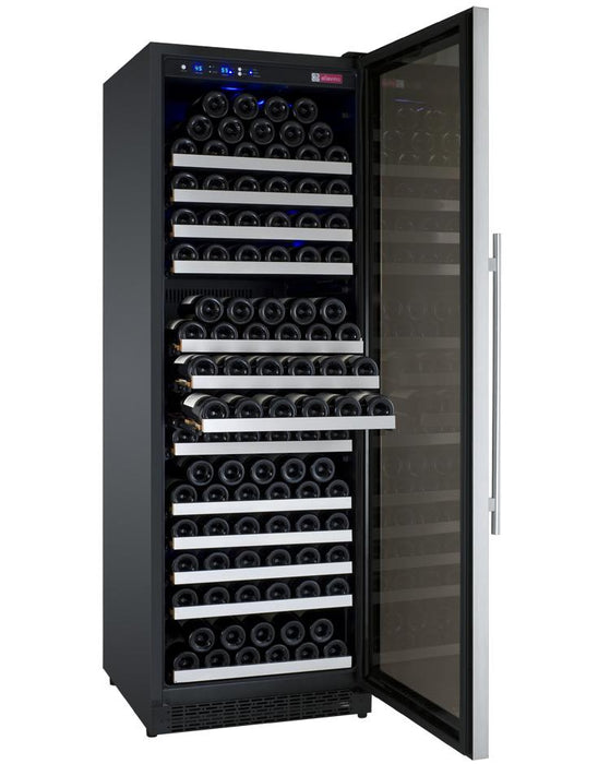 Allavino 24" Wide FlexCount II Tru-Vino 177 Bottle Single Zone Stainless Steel Right Hinge Wine Refrigerator Allavino