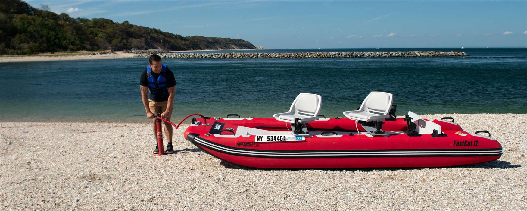 FastCat™ Catamaran Inflatable Boat Deluxe Package by SeaEagle FASTCAT12K_D SeaEagle
