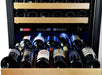 Allavino 24" Wide FlexCount II Tru-Vino 172 Bottle Dual Zone Stainless Steel Right Hinge Wine Refrigerator Allavino