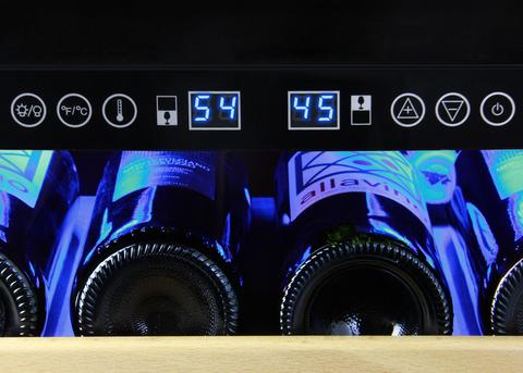 Allavino 24" Wide FlexCount II Tru-Vino 172 Bottle Dual Zone Stainless Steel Right Hinge Wine Refrigerator Allavino