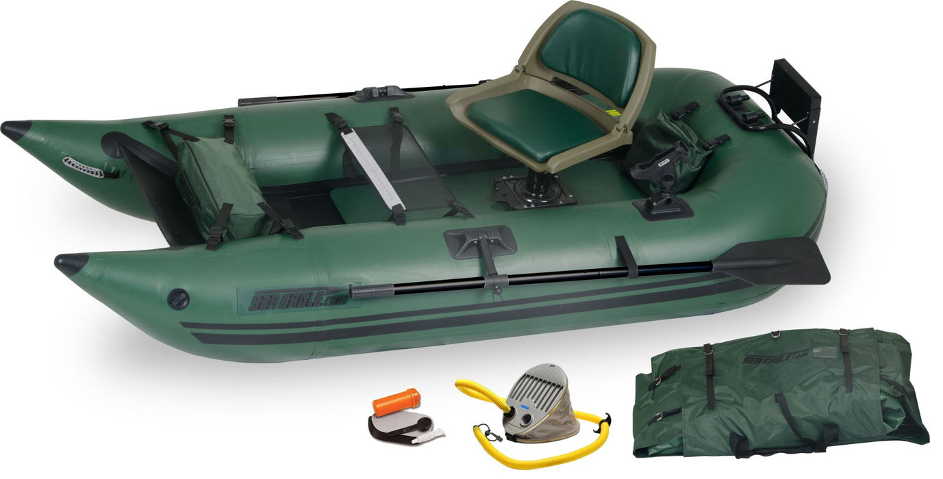 285 Frameless Pontoon Inflatable Fishing Boat Pro Package by SeaEagle 285FPBK_P SeaEagle