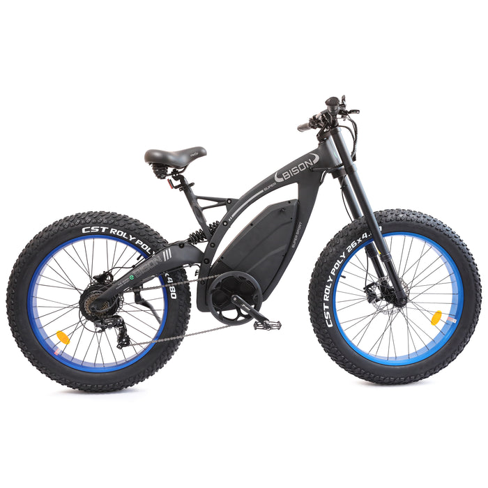 Ecotric Fat Tire Electric Bike Bison - Matte Black - BISON26-BL Ecotric Electric Bikes