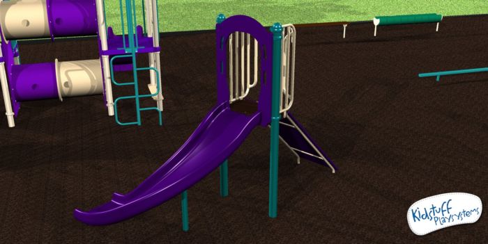 Commercial Playground Quarter-Turn Slide #31804 by KidStuff PlaySystems KidStuff PlaySystems