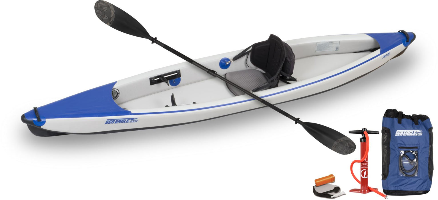 RazorLite™ 393rl Inflatable Kayak Pro Carbon Solo Package by SeaEagle 393RLK_PC SeaEagle