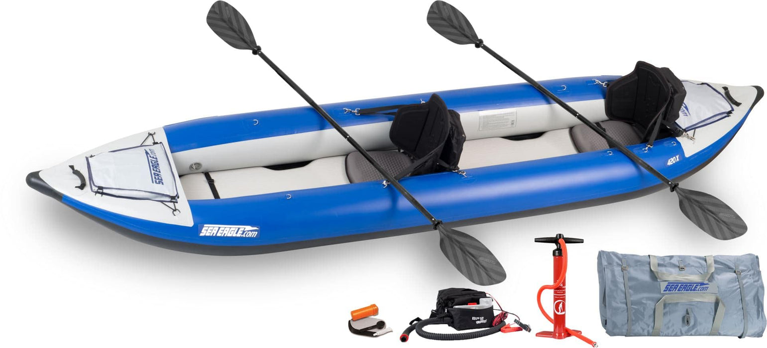 420x Explorer Inflatable Kayak Pro Kayak Package by SeaEagle 420XK_P SeaEagle