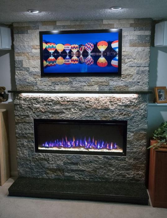 Sideline Elite Smart 80036 50" WiFi-Enabled Recessed Electric Fireplace (Alexa/Google Compatible) TouchStone