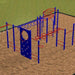 Commercial Playground Fitness Center #6377 by KidStuff PlaySystems KidStuff PlaySystems