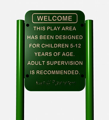 Commercial Playground Age Sign #67102 by KidStuff PlaySystems KidStuff PlaySystems