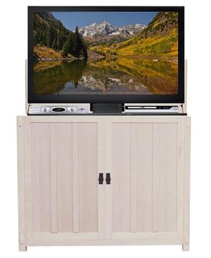 Elevate 72106 Unfinished Mission Style TV Lift Cabinet for 50" Flat screen TVs by TouchStone TouchStone
