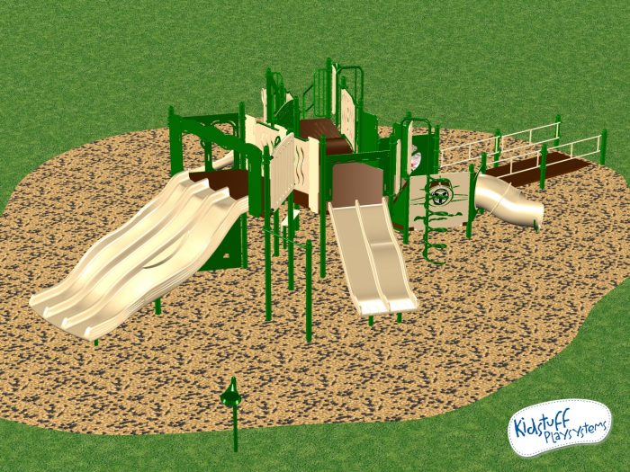 Commercial Playground #7644-02-201 by KidStuff PlaySystems KidStuff PlaySystems