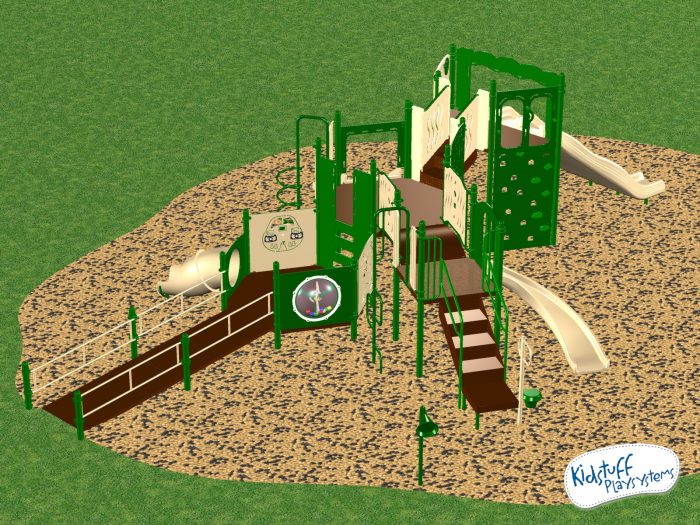 Commercial Playground #7644-02-201 by KidStuff PlaySystems KidStuff PlaySystems