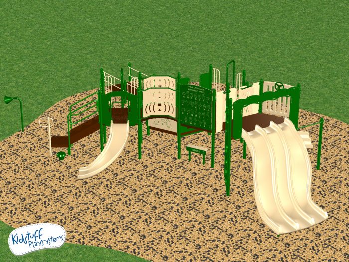 Commercial Playground #7644-02-201 by KidStuff PlaySystems KidStuff PlaySystems