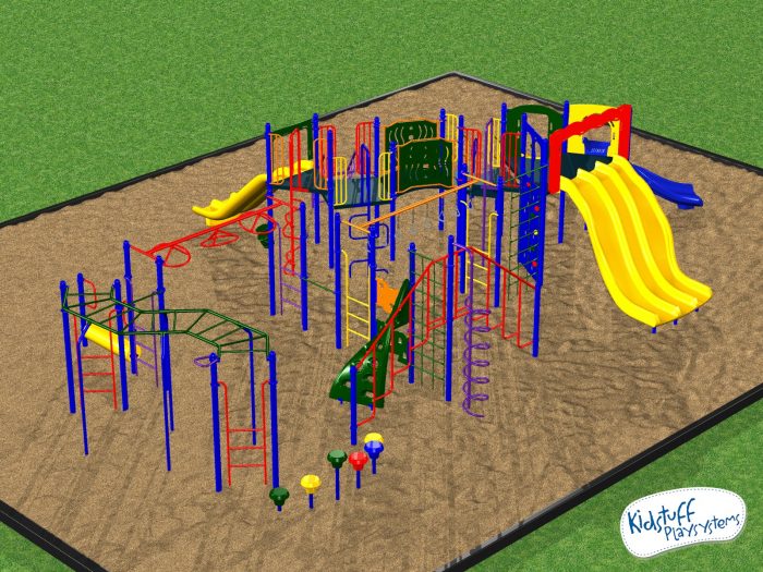 Commercial Playground #7691-02-191 by KidStuff PlaySystems KidStuff PlaySystems