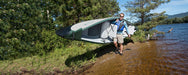 Travel Canoe 16 Inflatable Canoe Wood/Web Seats 2 Person Start Up Package by SeaEagle TC16K_STW SeaEagle