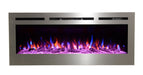 Sideline 50" Stainless Steel Recessed Electric Fireplace by TouchStone 86273 TouchStone