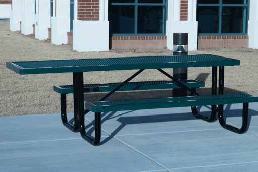 Commercial Playground 8ft ADA Steel Picnic Table #9201-171 KidStuff PlaySystems KidStuff PlaySystems