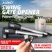 Aleko Dual Swing Gate Operator - AS1200 AC/DC - Solar Kit 50W Aleko