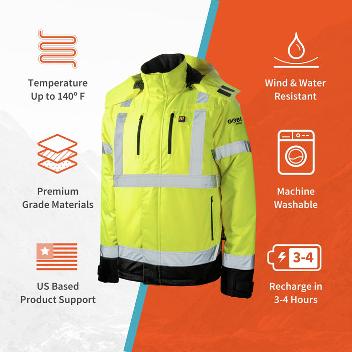 Gobi Heat Flash Heated Hi Vis Jacket