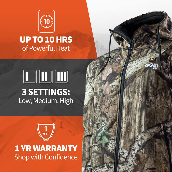 Gobi Heat Shadow Heated Hunting Hoodie - Mossy Oak® Camo