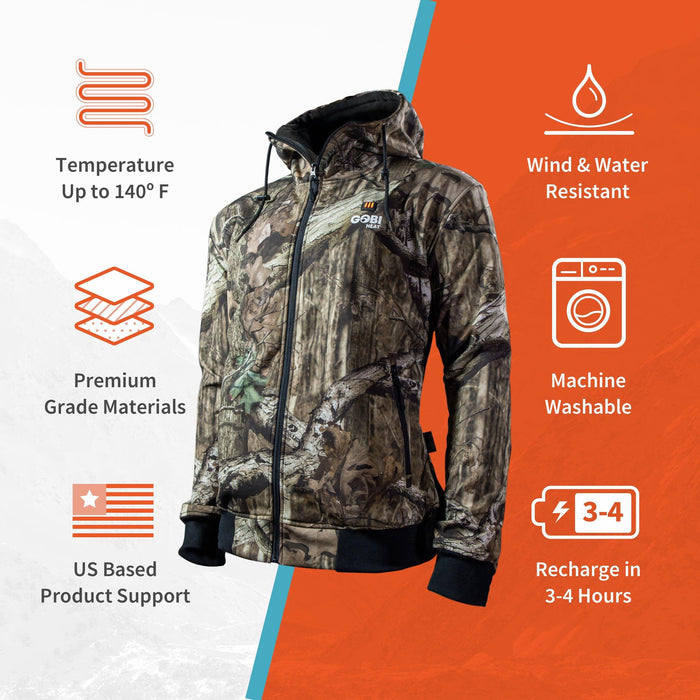 Gobi Heat Shadow Heated Hunting Hoodie - Mossy Oak® Camo