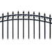 Aleko Steel Single Swing Driveway Gate - PRAGUE Style - 12 x 6 Feet DG12PRASSW-AP at YBLGoods Aleko