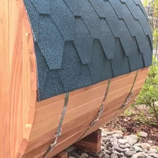 Aleko Weather-Resistant Bitumen Roof Shingle Replacement for Barrel Saunas - 83 x 72 x 75 Inches - Blue SB6SSNG-AP Aleko