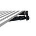 Aleko Motorized Retractable Black Frame Patio Awning 10 x 8 Feet - Gray and White Stripes - ABM10X8GREYWHT-AP at YBLGoods Aleko