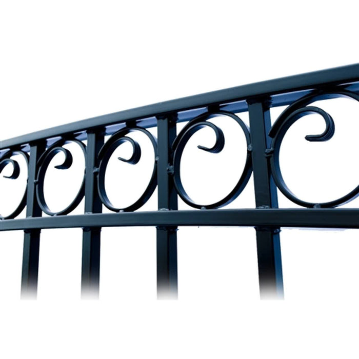 Aleko Steel Single Swing Driveway Gate - PARIS Style - 16 x 6 Feet - DG16PARSSW-AP at YBLGoods Aleko