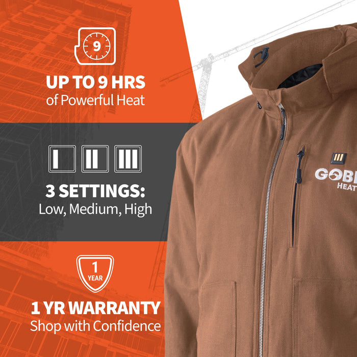 Gobi Hear Grit Mens Heated Workwear Jacket