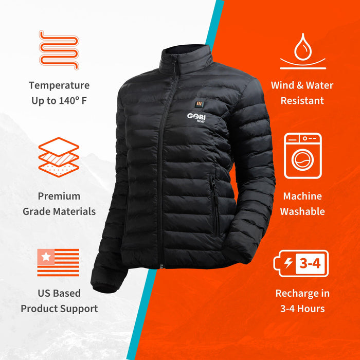 Wolf Womens Heated Jacket