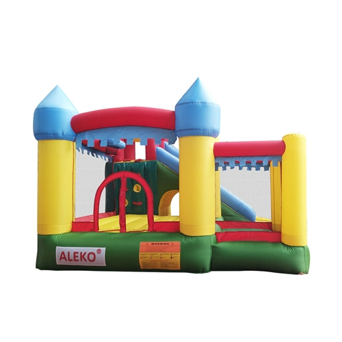 Aleko Commercial Grade Inflatable Fun Slide Bounce House with Ball Pit and Blower BHPOOL-AP Aleko