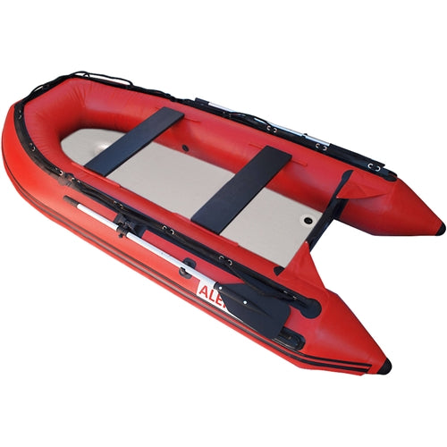 Aleko Inflatable Boat with Air Deck Floor - 10.5 Ft - Red BTSDAIR320R-AP Aleko