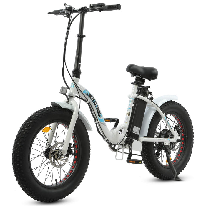 Ecotric 36V Fat Tire Folding Electric Bike 20" - Dolphin - UL Certified - C-DOL20LED-WB-Z Ecotric Electric Bikes