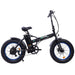 Ecotric 36V Fat Tire Folding Electric Bike - Matte Black & Blue - UL Certified - C-FAT20810-MBL Ecotric Electric Bikes