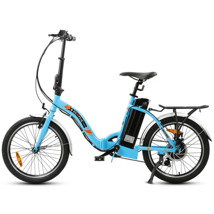 Ecotric 36V Folding Electric Bike 20" Blue Starfish - UL Certified - Blue - C-STA20LED-BL-Z Ecotric Electric Bikes