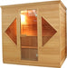 Aleko 4-5 Person Canadian Red Cedar Wood Indoor Wet Dry Sauna with 4.5 kW ETL Electrical Heater CED6HELSINKI-AP Aleko