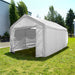 Aleko Heavy Duty Outdoor Canopy Carport Tent - 10 X 20 FT - White - CP1020WH-AP Aleko