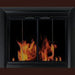 Residential Retreat Chesterfield Glass Fire Screen Black Residential Retreat