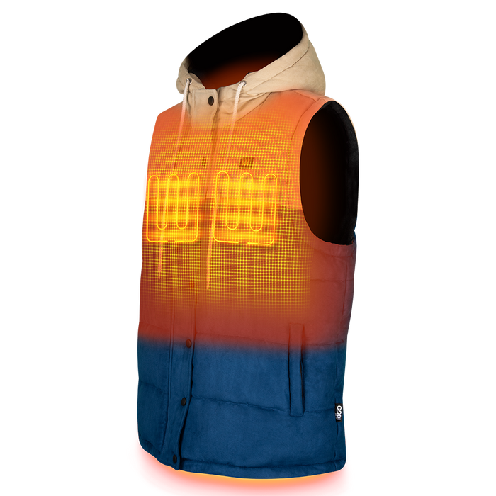 Gobi Heat Colt Mens Heated Vest with Hood