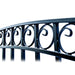 Aleko Steel Dual Swing Driveway Gate - MILAN Style - 16 x 6 Feet DG16MILD-AP Aleko