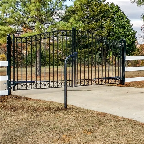 Aleko Steel Dual Swing Driveway Gate - MILAN Style - 14 x 6 Feet DG14MILD-AP Aleko