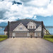 Aleko Steel Sliding Driveway Gate - LONDON Style - 18 x 6 Feet DG18LONSSL-AP Aleko