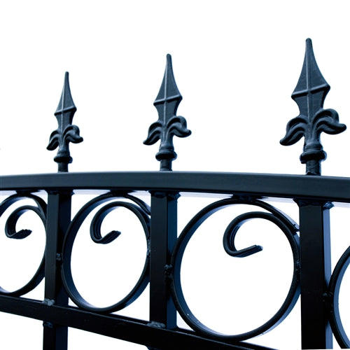 Aleko Steel Single Swing Driveway Gate - LONDON Style - 18 x 6 Feet DG18LONSSW-AP Aleko